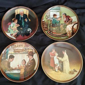 Set of Four Rockwell " The Ones We Love" Plates